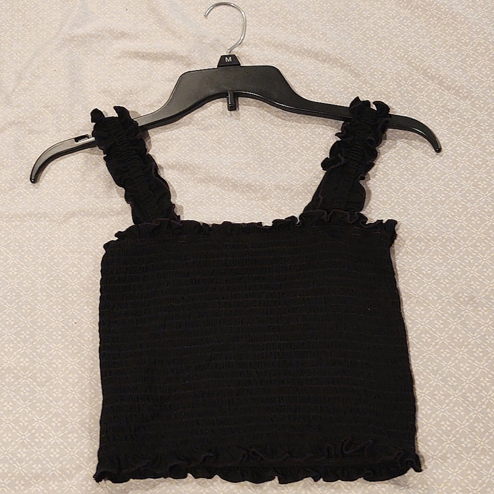 Cropped black tank top from SHEIN, never worn
